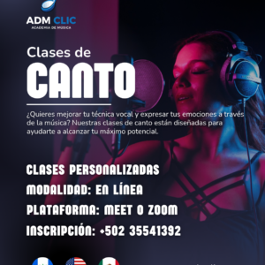 Curso en línea - Canto
